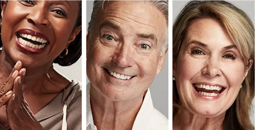 Happy patients with beautiful smiles